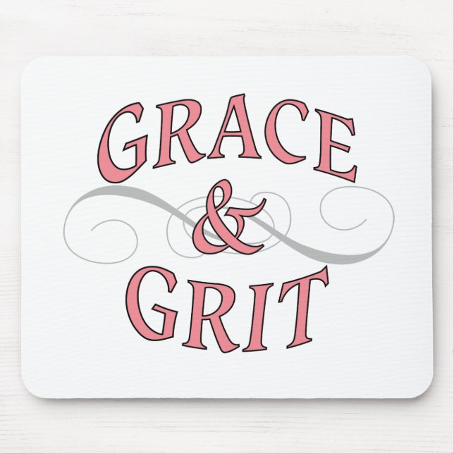 Mousepad Grace & Grit para a senhora durona (Frente)