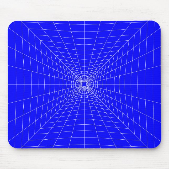 Mousepad Grade de Perspectiva Azul Distorcida (Frente)