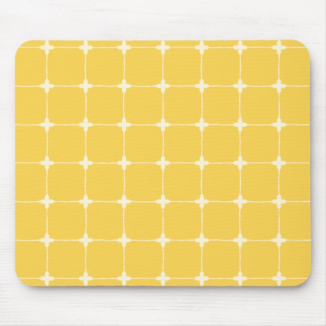 Mousepad Grade Neutra Minimalista Âmbar e Creme (Frente)