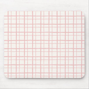 Mousepad Grade Orgânica Instável Xadrez Padrão Ballet Rosa