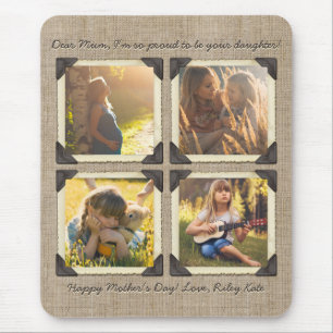 Mousepad Grade personalizada filha da foto de Instagram da