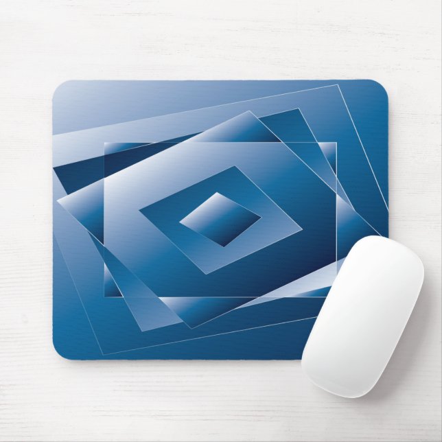 Mousepad gradiente azul 1 (Com mouse)