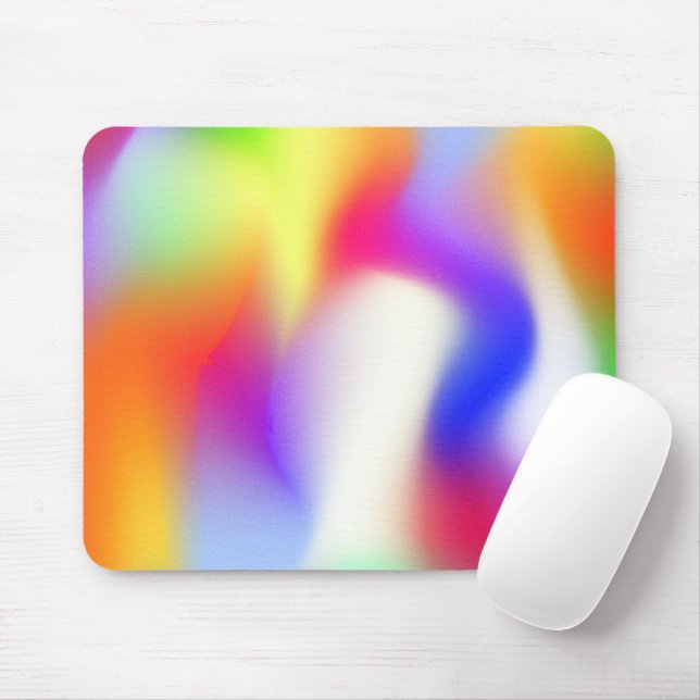 Mousepad Gradiente de Arco-Íris (Com mouse)