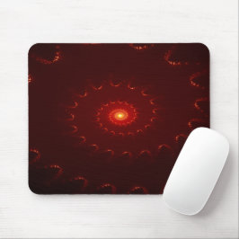 Mousepad Gradiente de espiral vermelho fiery