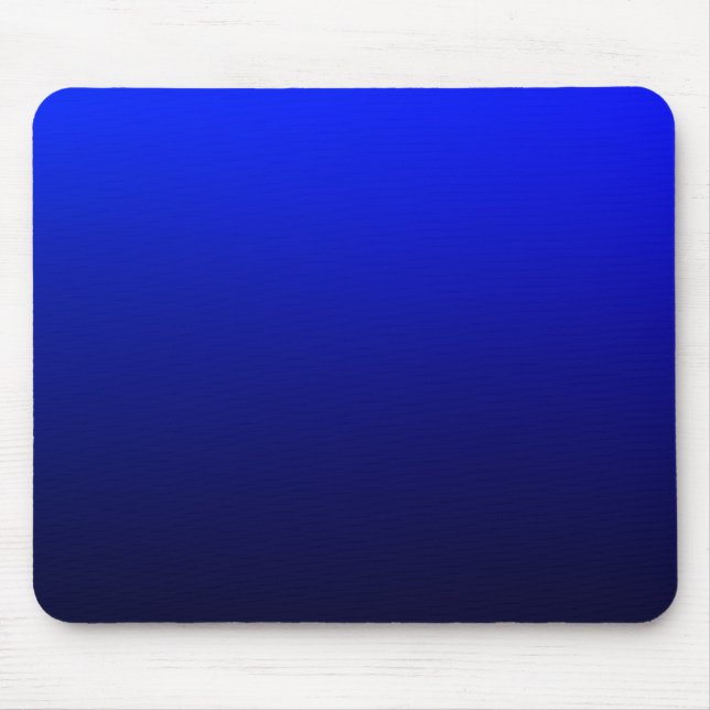 Mousepad Gradiente de Ombre Azul à Meia-Noite Marinho Escur (Frente)