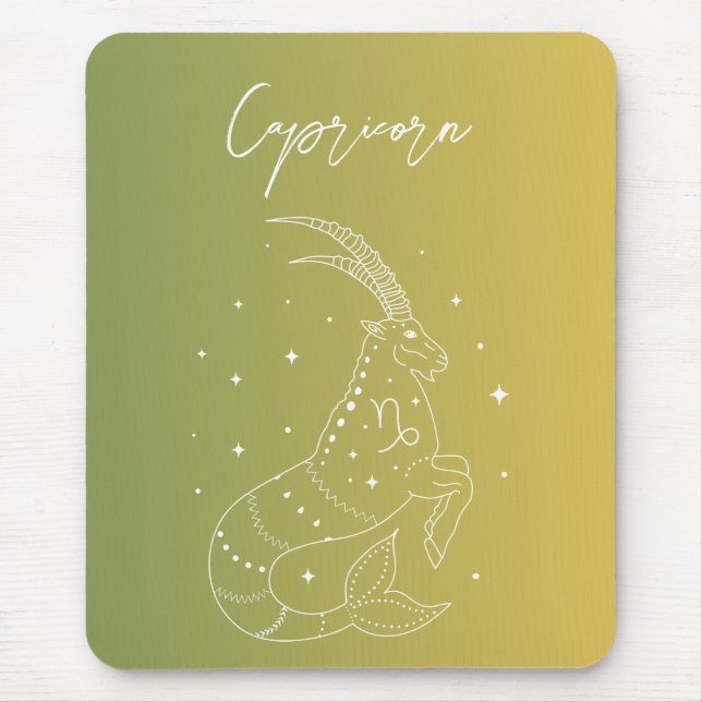Mousepad Gradiente de sigla de estrela do horóscopo-zodiaco (Frente)
