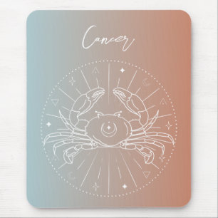 Mousepad gradiente de sinal de estrela do horóscopo zodiaco