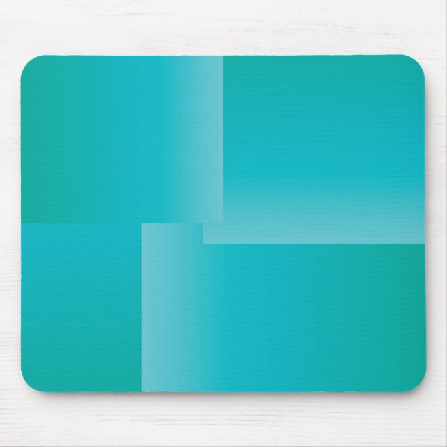 Mousepad Gradiente de Turquesa de Verão (Frente)