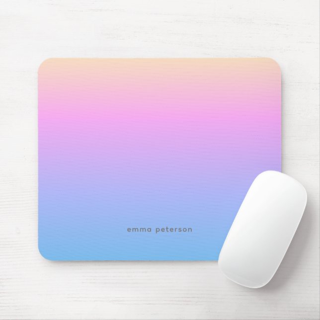 Mousepad Gradiente de Vista Sunset bonito de Verão (Com mouse)