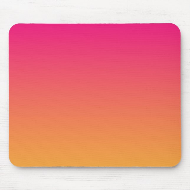 Mousepad Gradiente rosa e laranja (Frente)