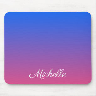 Mousepad Gradiente verde-azul e cor-de-rosa personalizado
