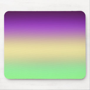 Mousepad Gradiente verde-claro roxo-escuro da moda