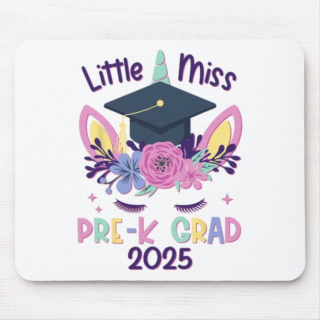 Mousepad Graduação 2 da Pequena Miss Pré-k Formando Pré-Esc (Frente)