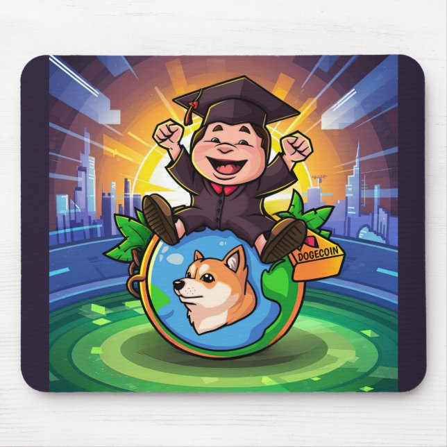 Mousepad Graduação de Dogecoina (Frente)