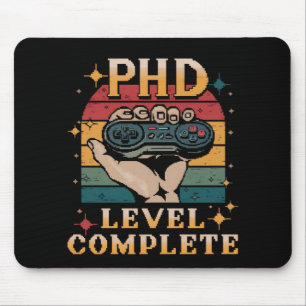 Mousepad Graduação de Nível PhD Doutorado Jogos