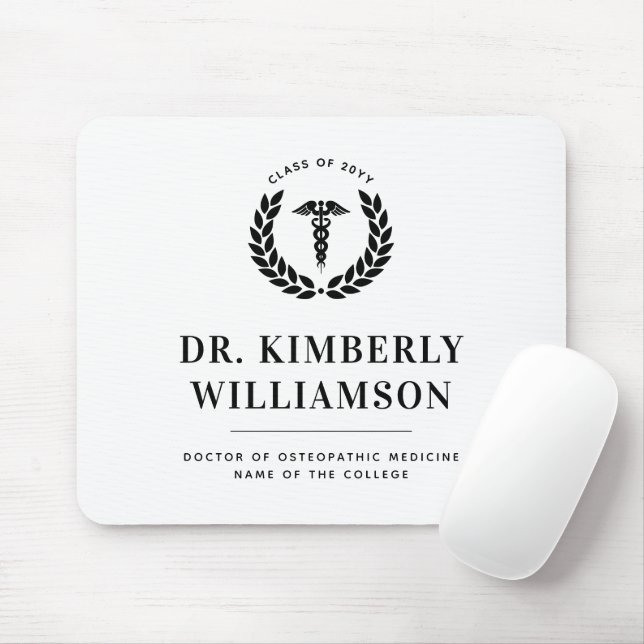 Mousepad Graduação Personalizada da Faculdade de Medicina M (Com mouse)