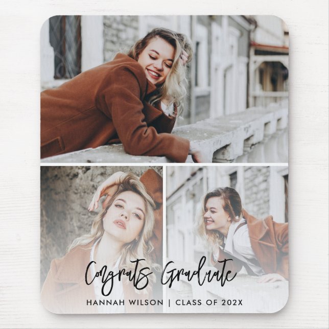 Mousepad Graduação personalizada de fotos do Formando 3 202 (Frente)