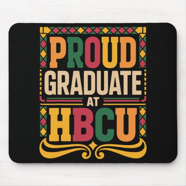 Mousepad Graduar No Hbcu Juneteenth Escola Histórica Hbcu (Frente)