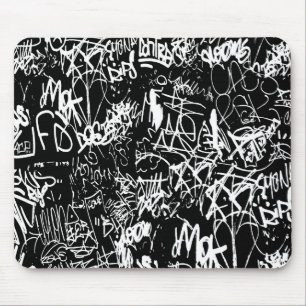 Mousepad Graffiti Abstract Collage Print Pattern