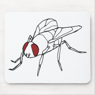 Mousepad gráfico animal da ilustração do inseto da mosca