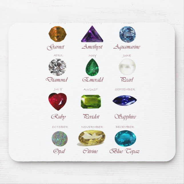 Mousepad Gráfico Birthstone (Frente)