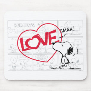 Mousepad Gráfico da banda desenhada "Love" Snoopy