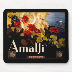 Mousepad Gráfico de Arte do Poster de viagens Amalfi Itália