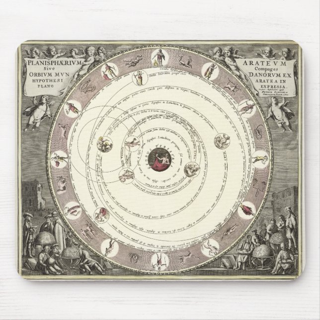 Mousepad Gráfico de Astrologia de Vintage (Frente)