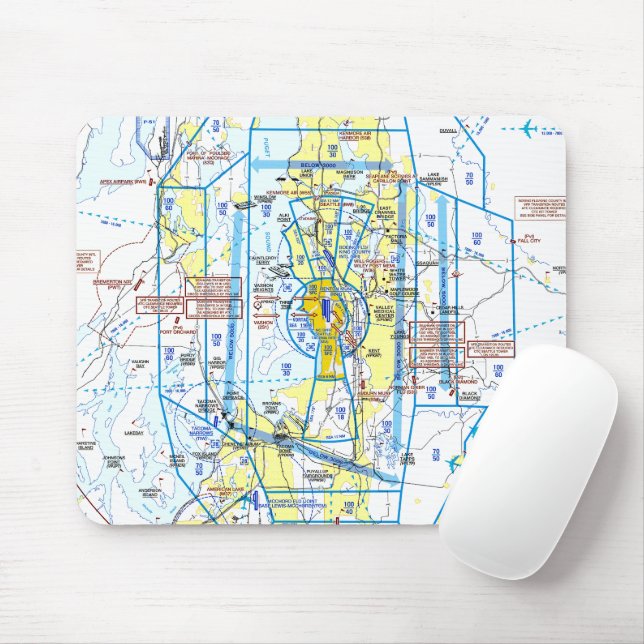 Mousepad Gráfico de Aviação (Com mouse)