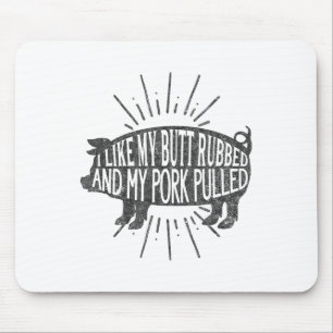 Mousepad Gráfico De Churrasco Engraçado Eu Gosto Do Meu Bum