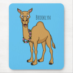 Mousepad Gráfico de desenhos do camelo feliz