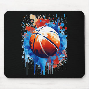 Mousepad Gráfico de Poster de Arte de Basquete