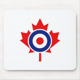 Mousepad Gráfico de roteiros de folhas de mapa canadense