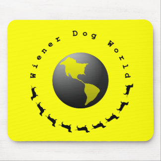Mousepad Gráfico do mundo do cão do Wiener
