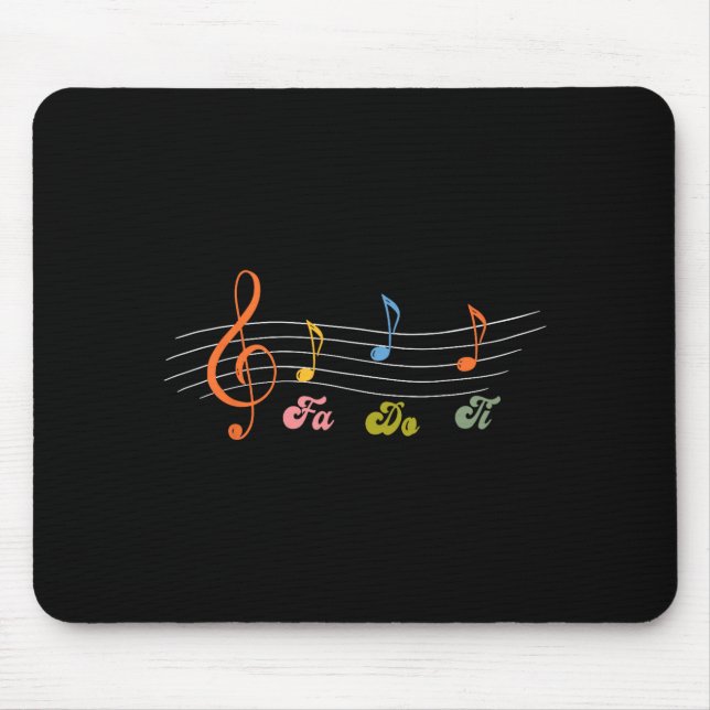 Mousepad Gráfico Do Subtil Musical Fa Ti (Frente)