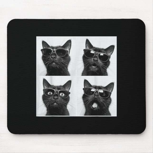 Mousepad Gráfico Engraçado Gato Fotobooth Selfie Funny_5 (Frente)
