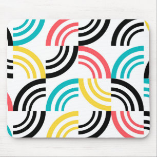 Mousepad Gráfico geométrico colorido, moderno, divertido 