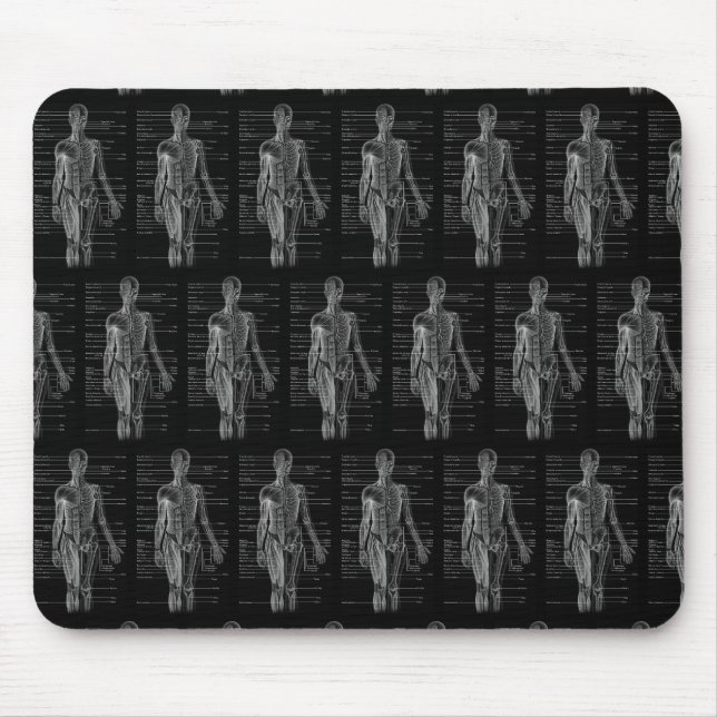 Mousepad Gráfico Médico da Anatomia Humana (Frente)