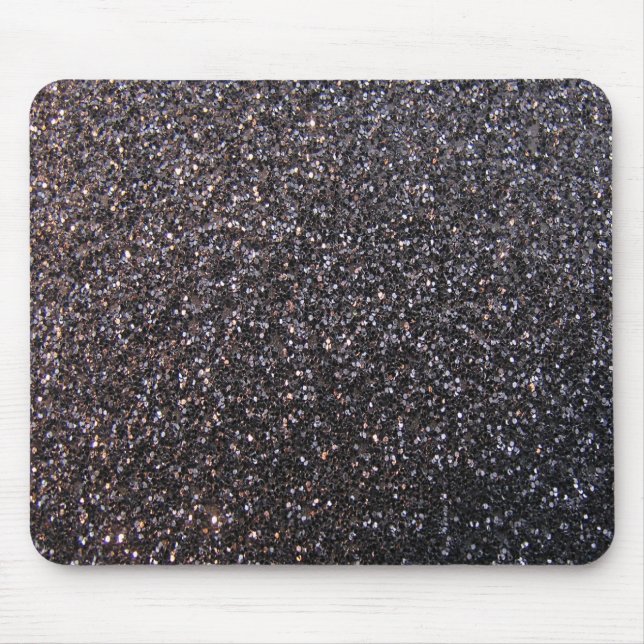 Mousepad Gráfico preto do brilho do falso (Frente)