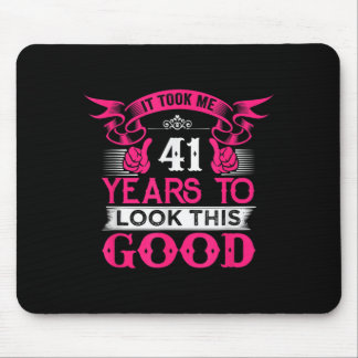 Mousepad Gráficos de Citação Engraçada de Aniversário de 41
