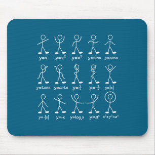 Mousepad Gráficos de Matemática Engraçados Figuras de Palit