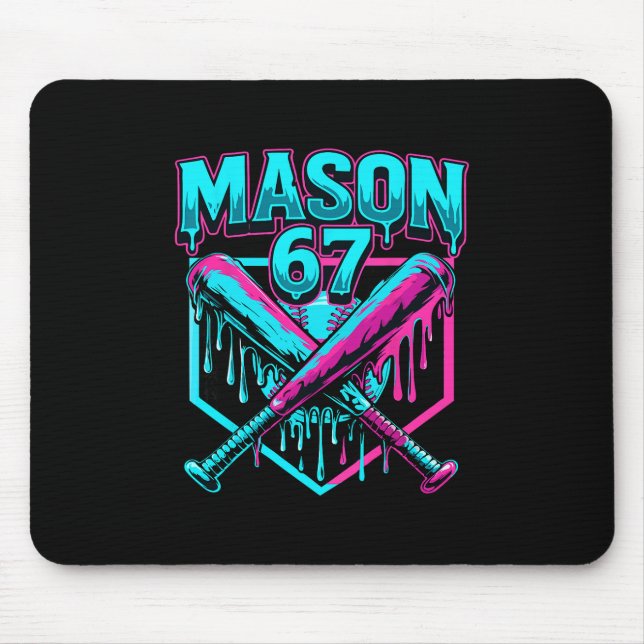 Mousepad Gráficos engraçados de sorvete pingando Mason 67 p (Frente)