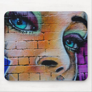 Mousepad Grafite Rapariga Roxo Olhos Bonito