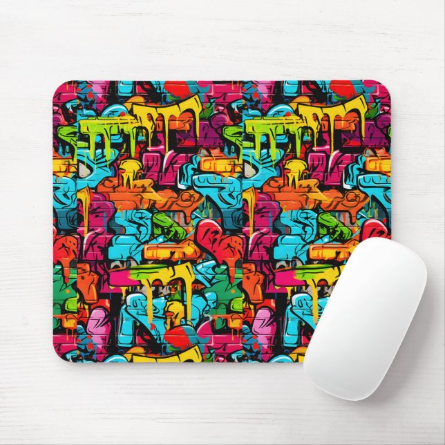 Mousepad Grafite, Tinta Pingando (Com mouse)