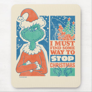Mousepad Gralha Parar Gráfico da Vintagem de Natal