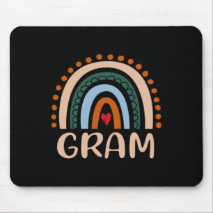 Mousepad Gram Rainbow Avó Dia de as mães Bonito Gram Engraç