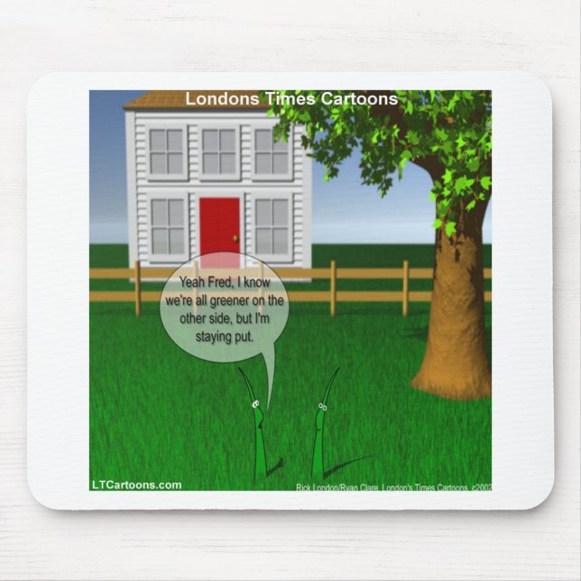 Mousepad Grama Mais Verde Do Outro Lado Engraçado (Frente)