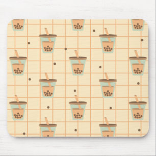Mousepad Grama-Padrão De Linho De Leite Retro Cugado Design