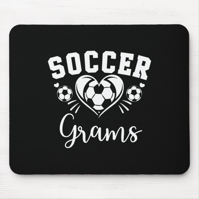 Mousepad Gramas de Futebol Coração de Futebol  (Frente)