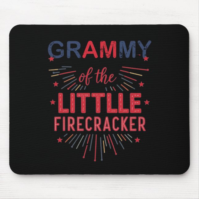 Mousepad Gramática Do Pequeno Firecracker No 4 De Julho De  (Frente)